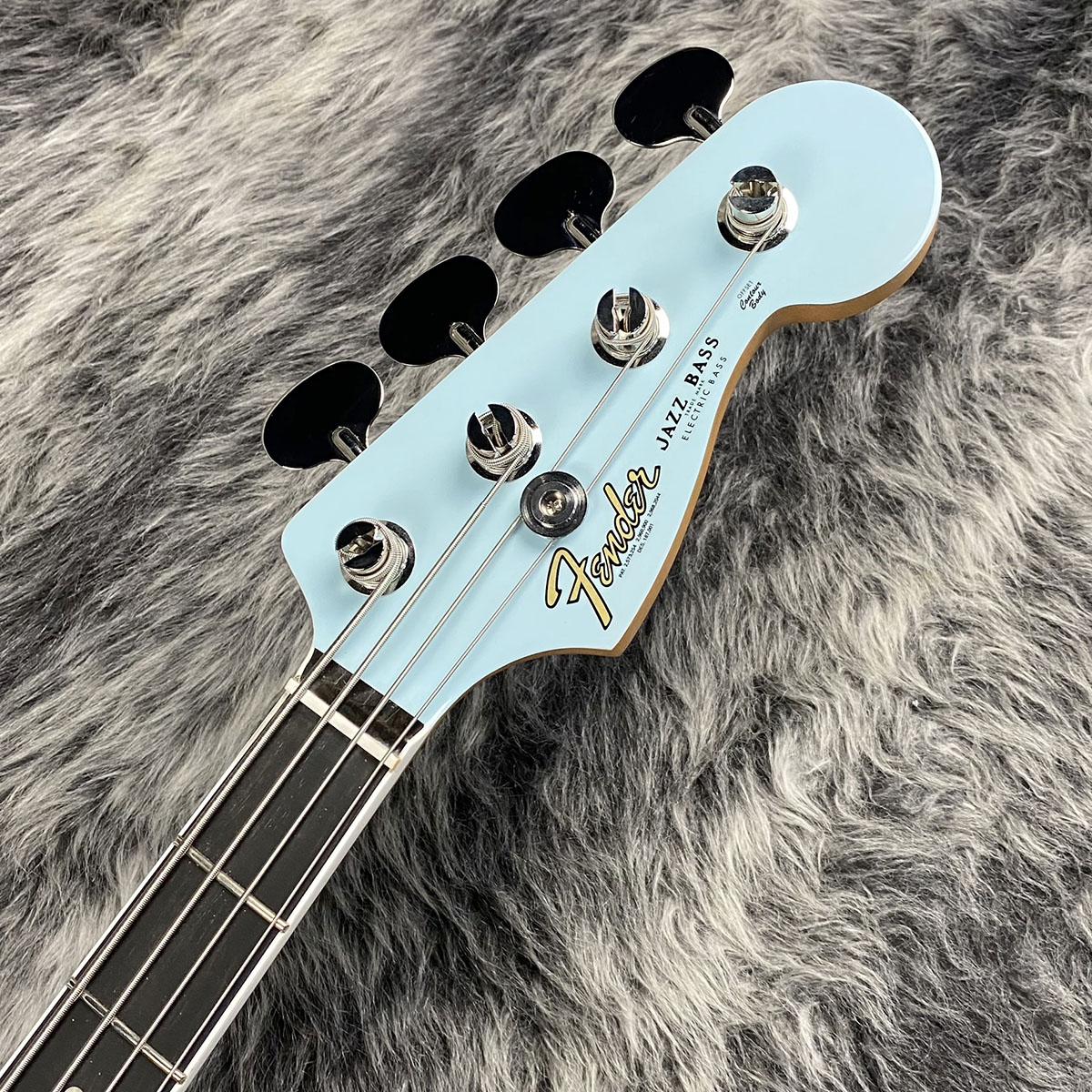 Gold Foil Jazz Bass Ebony Fingerboard Sonic Blue Fender