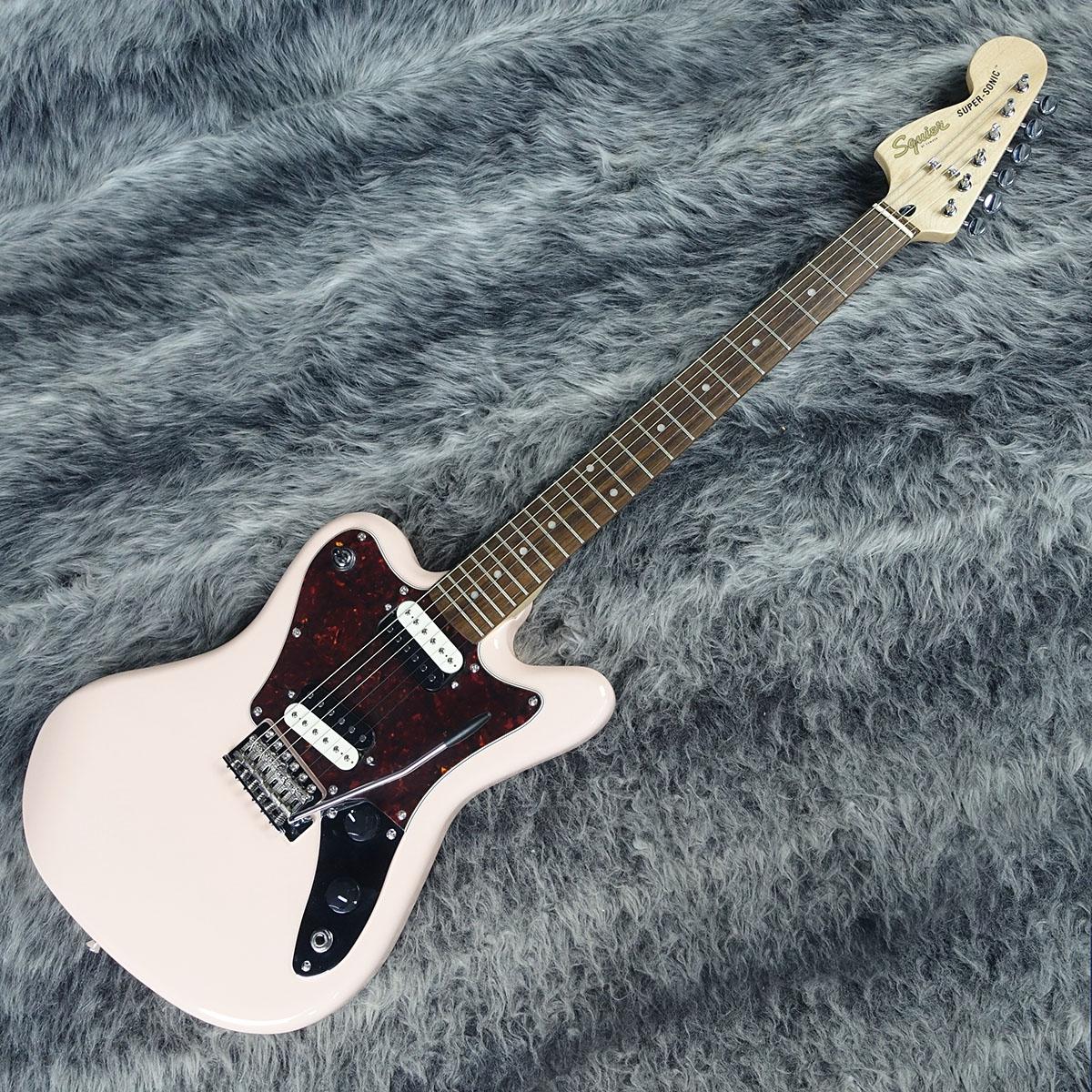 Paranormal Super-Sonic Shell Pink Squier エレクトリックギター