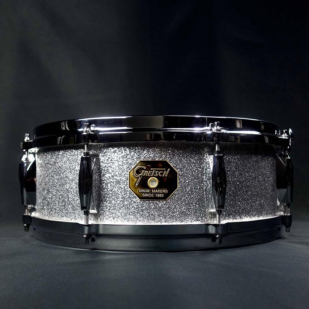 USA Custom C-05148S Maple Snare 14”x5” Silver sparkle Gretsch 