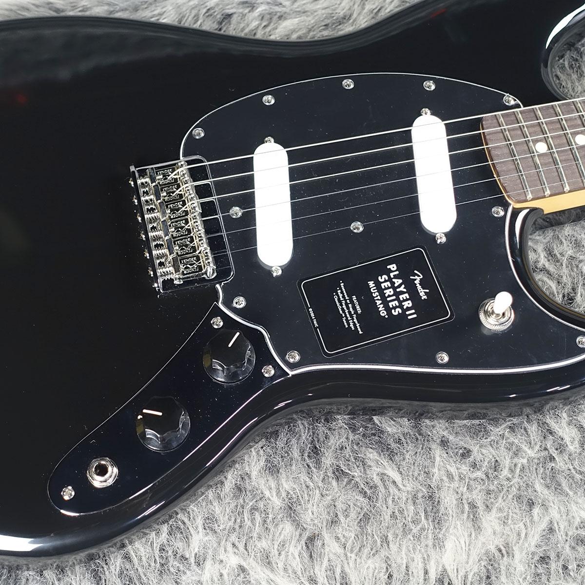 Player II Mustang Black Fender エレクトリックギター ムスタング