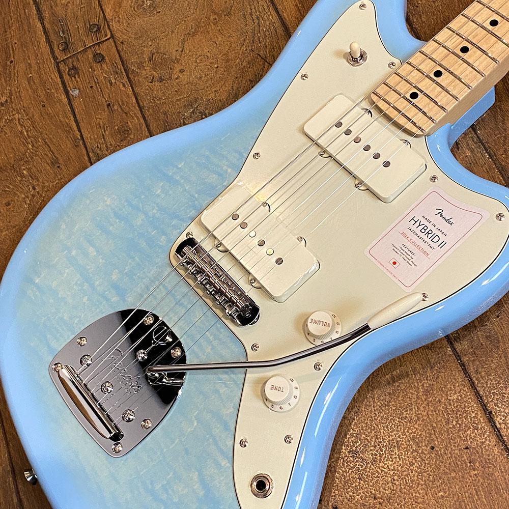 2024 Collection Made in Japan Hybrid II Jazzmaster Flame Celeste