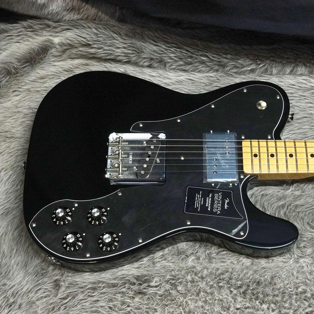 テレキャスタータイプ Vintera 70s Telecaster Custom MN Black Fender エレクトリックギター