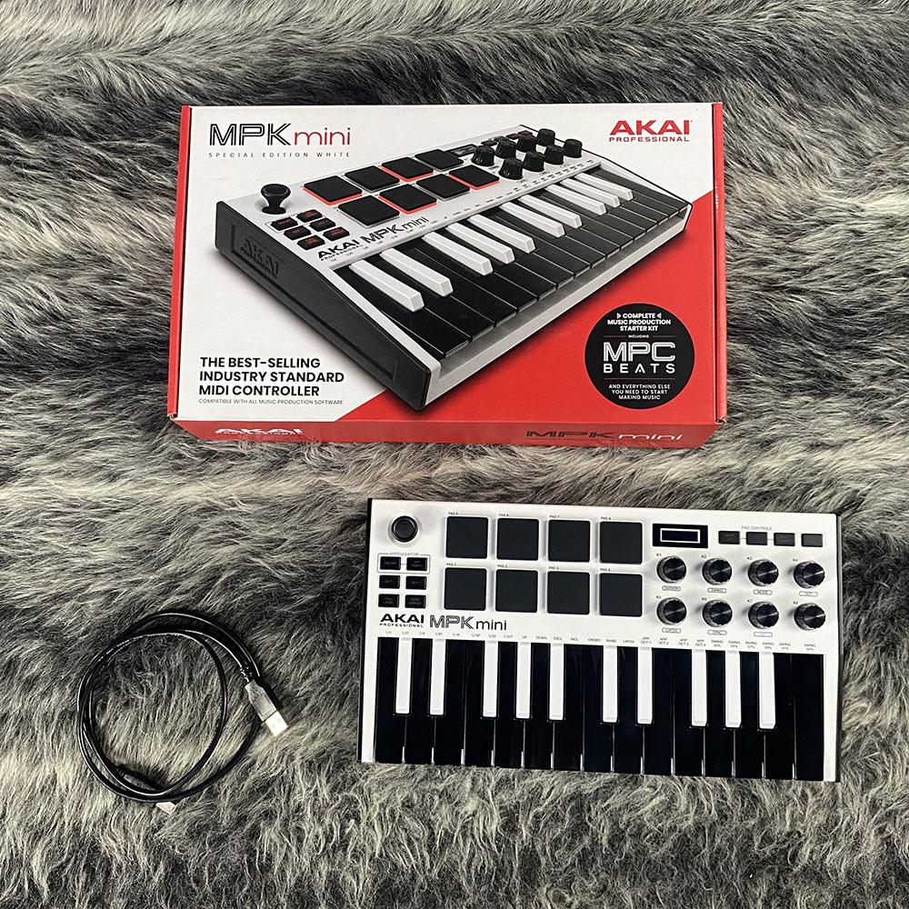MPK mini MK3 White AKAI MIDI関連機器 MIDIキーボード 商品詳細