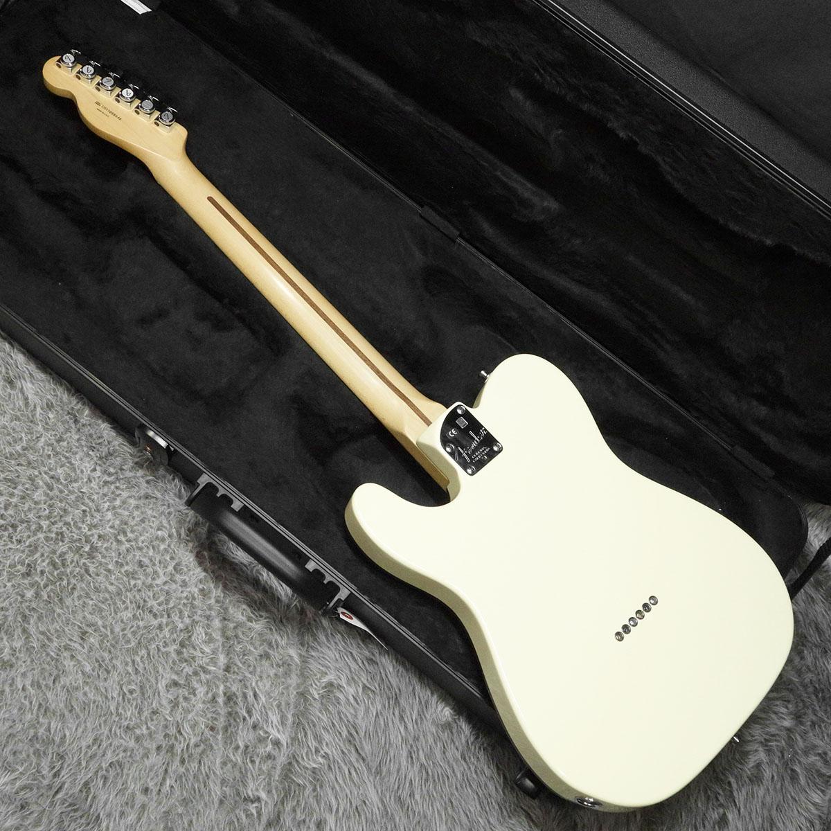 American Deluxe Telecaster Thinline MN Olympic White Fender 