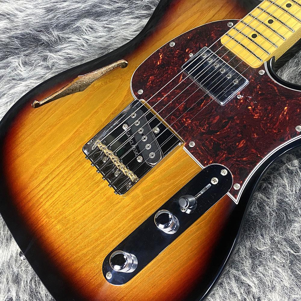 Tribute ASAT Classic Bluesboy Semi-Hollow 3-Tone Sunburst G&L