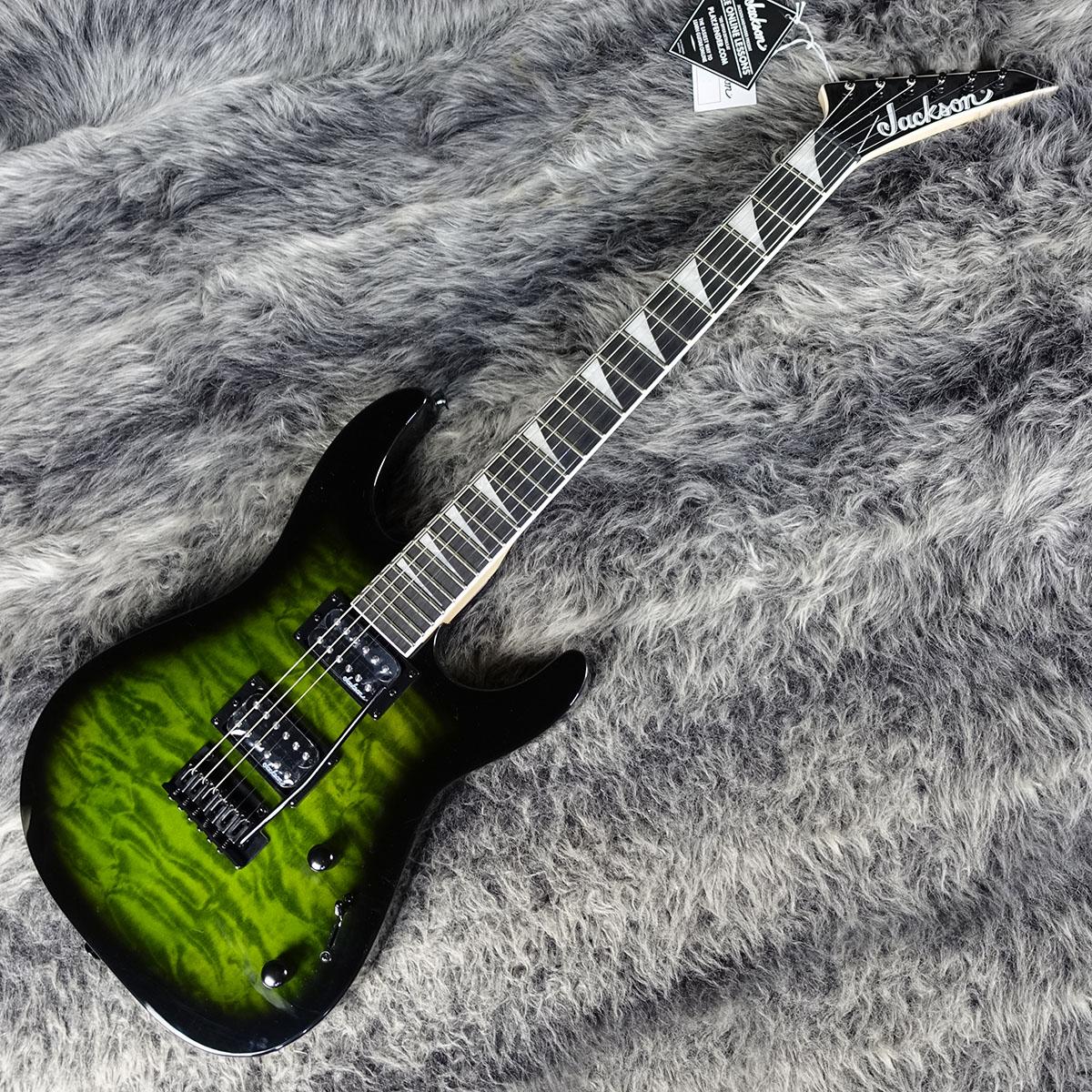 JS Series Dinky JS20 DKQ 2PT Transparent Green Burst Jackson