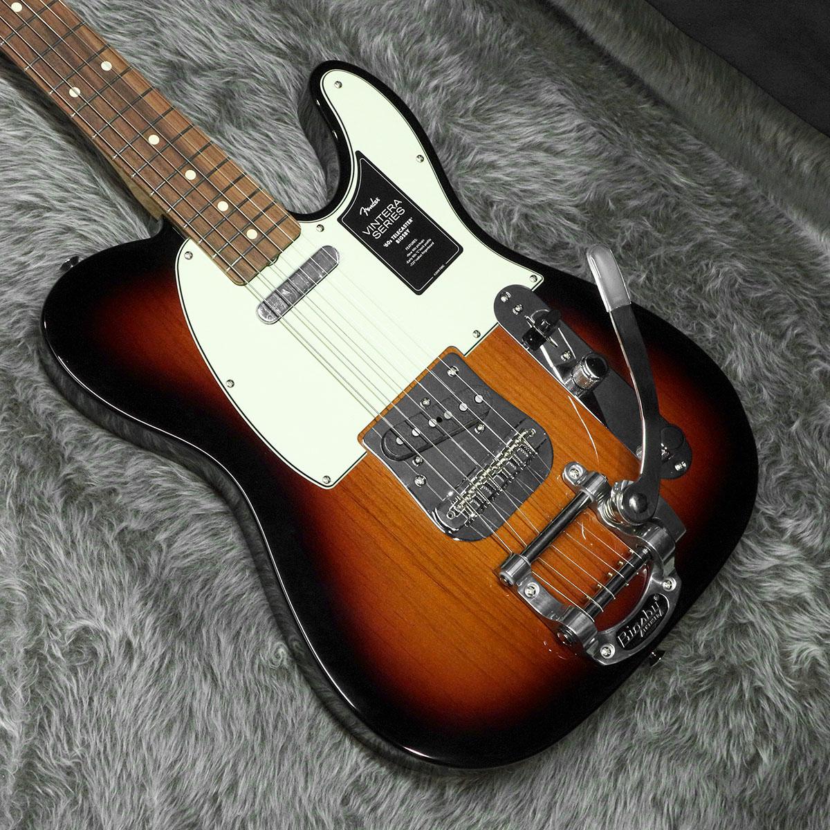Vintera 60s Telecaster Bigsby, PF 3-Color Sunburst Vintera