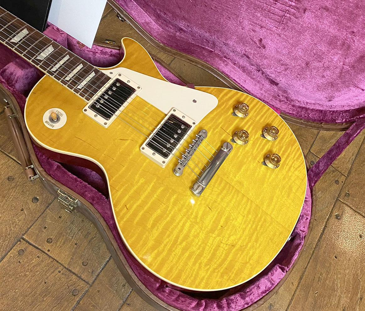 ギター Gibson CS HC 1958 Les Paul Standard 1958 Les Paul Standard Reissue Figured Lemon Burst Gloss Hand