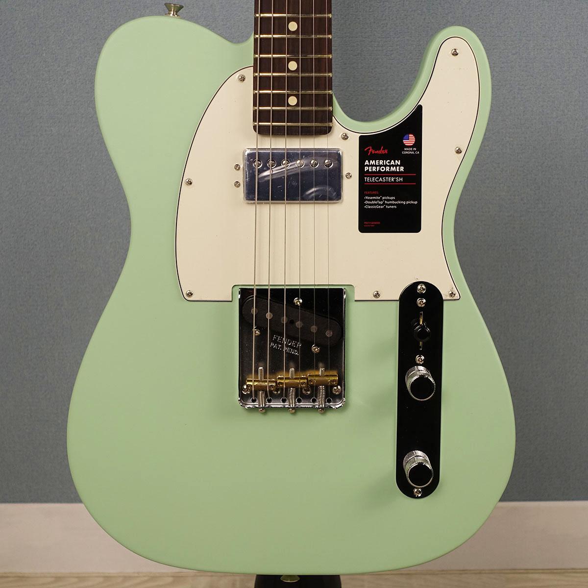 American Performer Telecaster with Humbucking Satin Surf Green