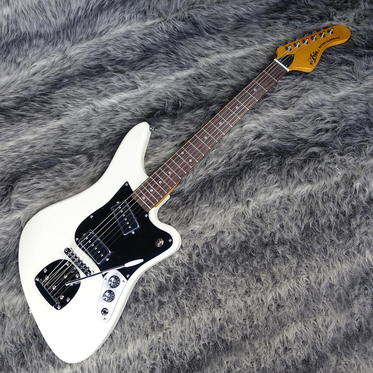 Aria Retro Classics エレキギター ホワイト RETRO-1532J Vintage White ARIA エレクトリックギター その他の