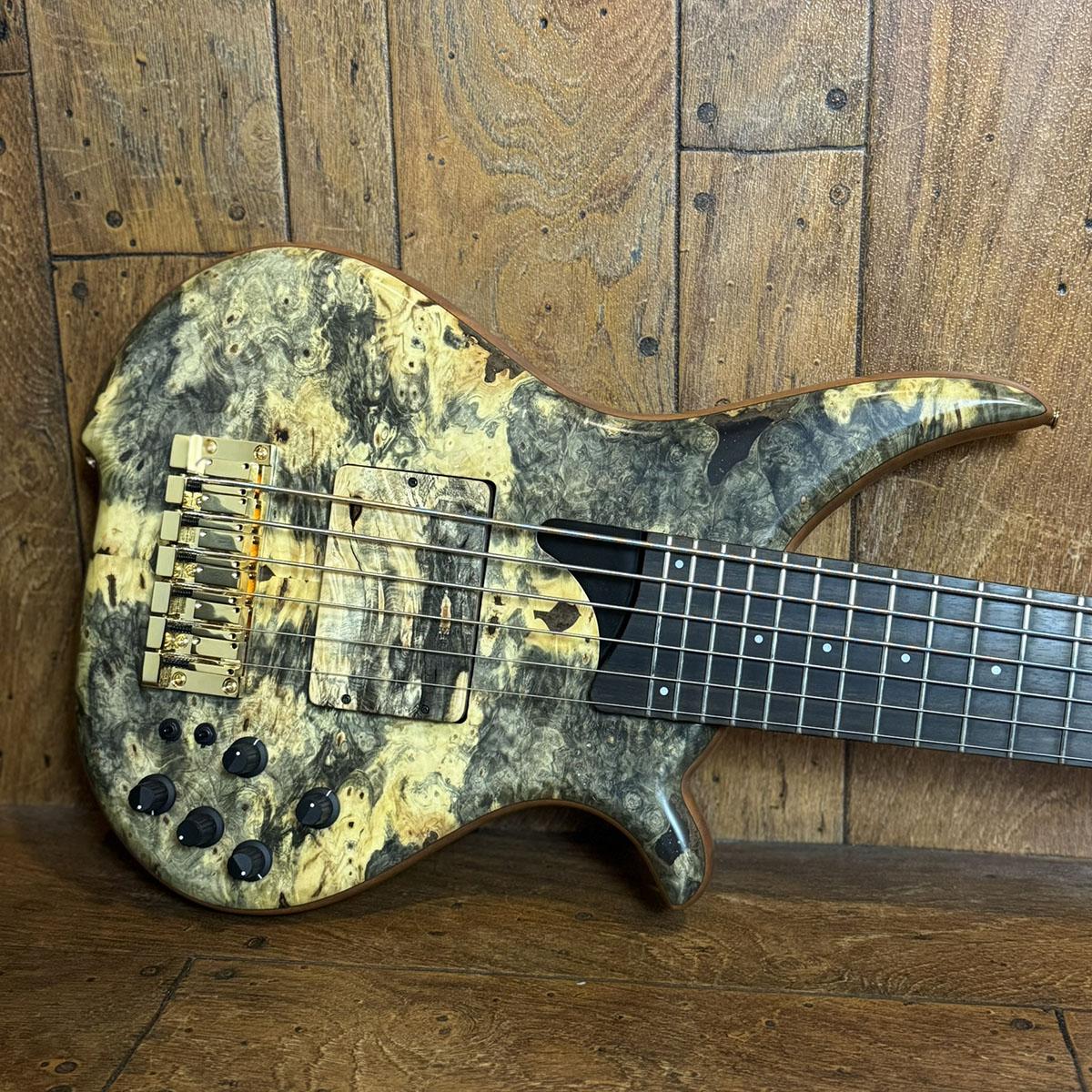 TWB-6 EX HYB-III Buckeye Burl Top Custom Pickups TUNE