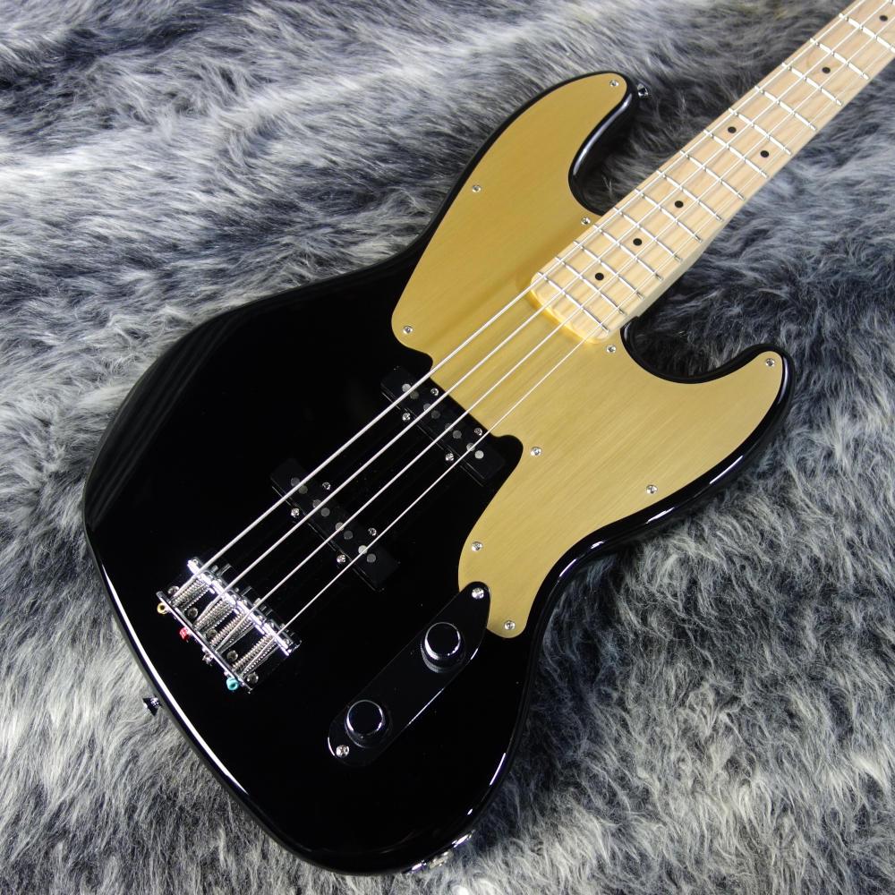 Paranormal Jazz Bass '54 Gold Anodized Pickguard Black Squier
