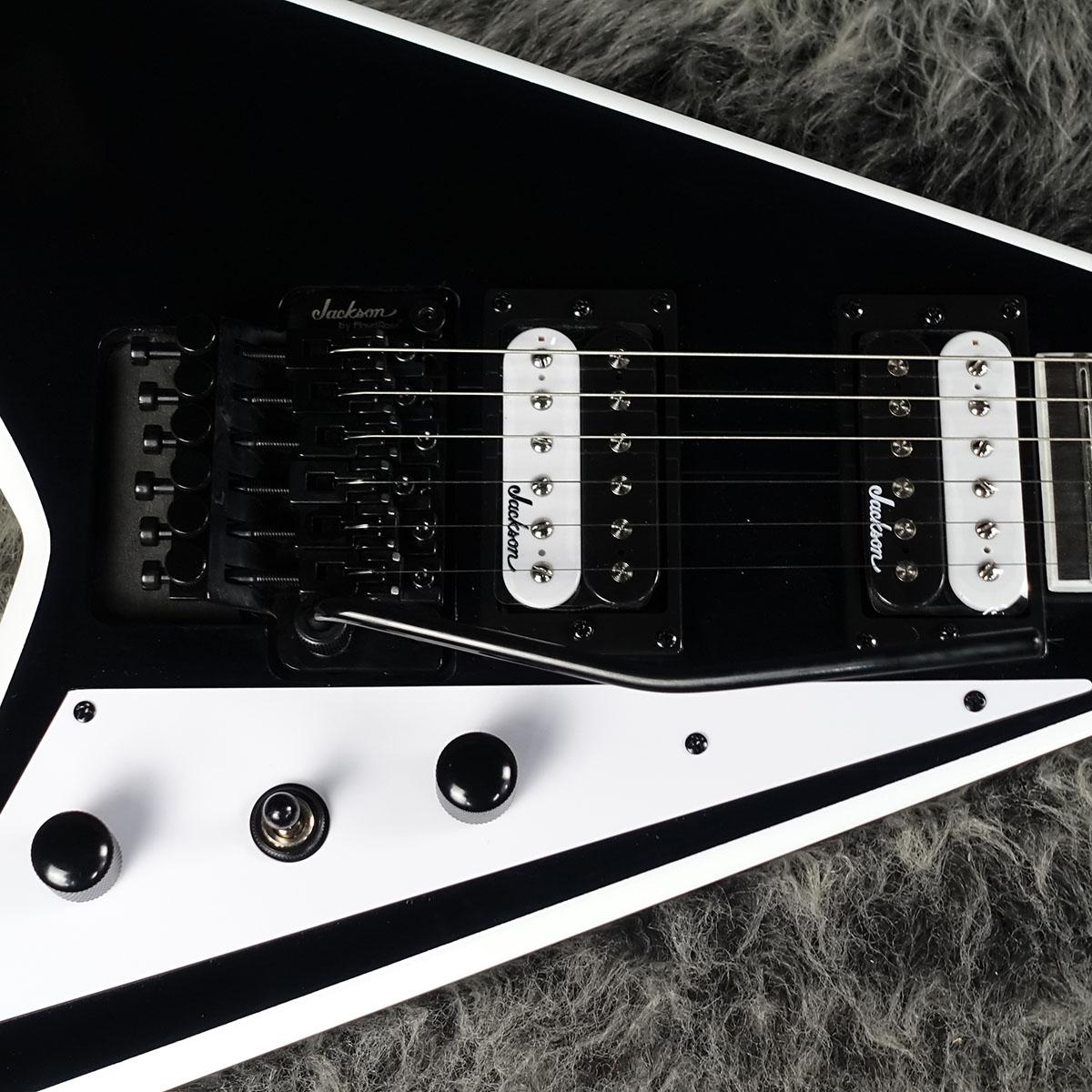 JS Series Rhoads JS32 Black with White Bevels Jackson