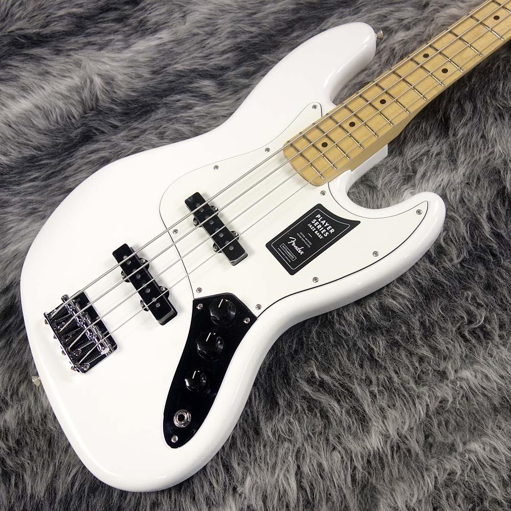 Fender Player Series Jazz Bass ホワイト Fender Player Series Jazz Bass Maple Neck in Polar White