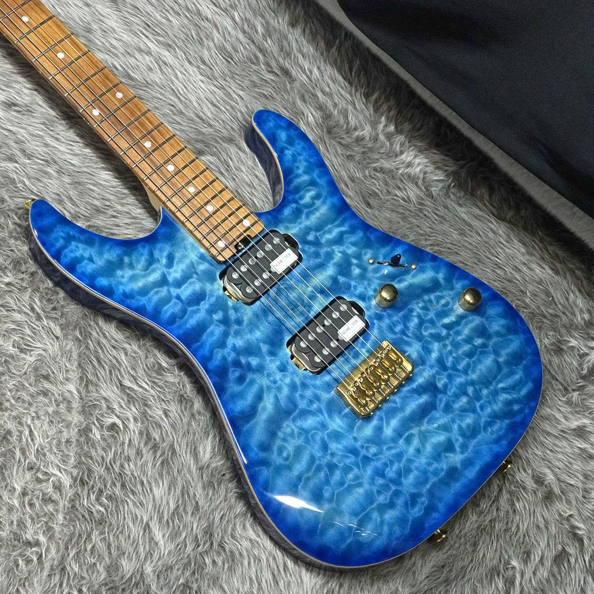 NV-4-24-AS-W Light Blue Sunburst SCHECTER エレクトリックギター 