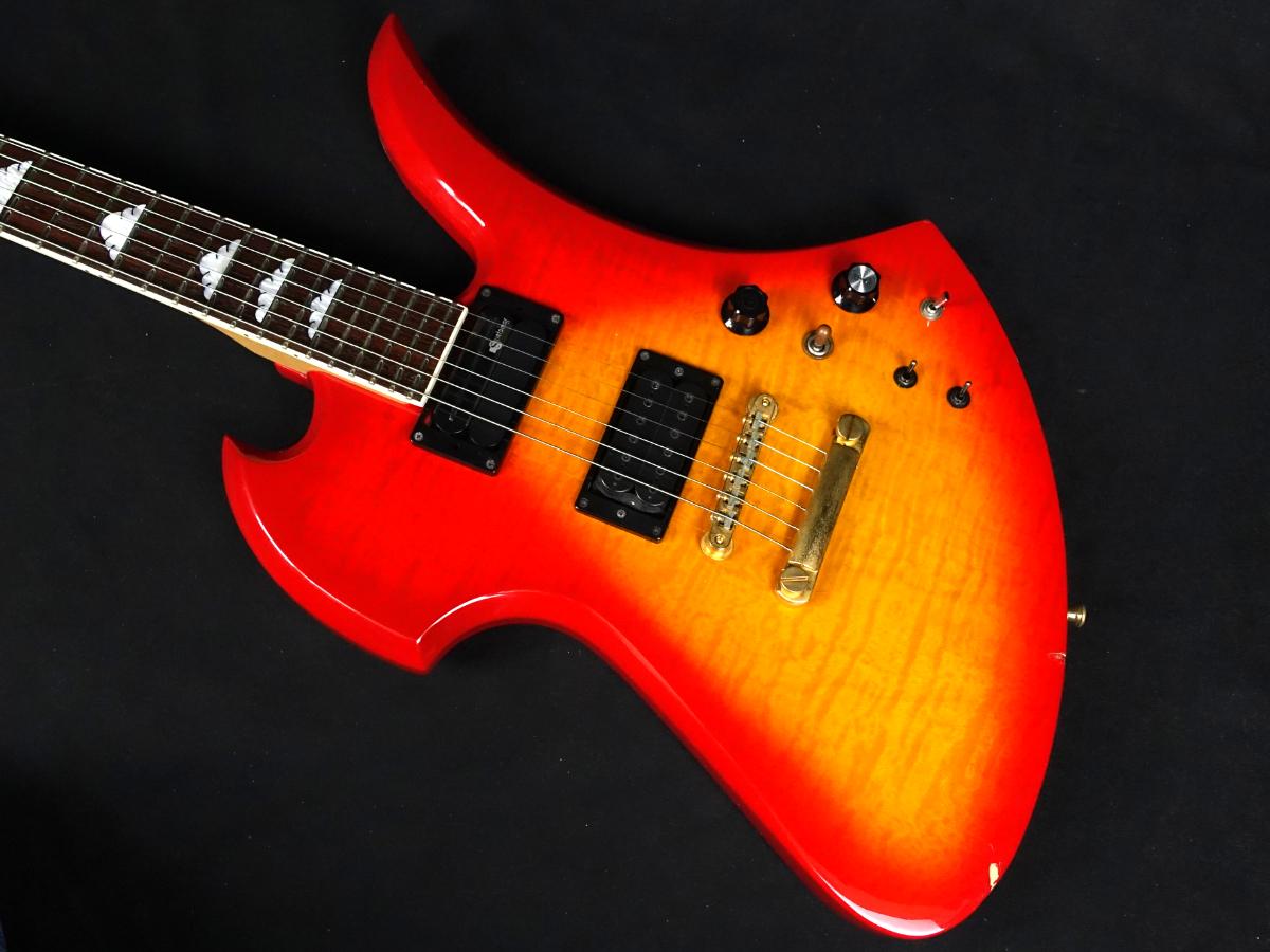 値下げ hideモデルギター サスティナー付き MG130S Burny MG-X 