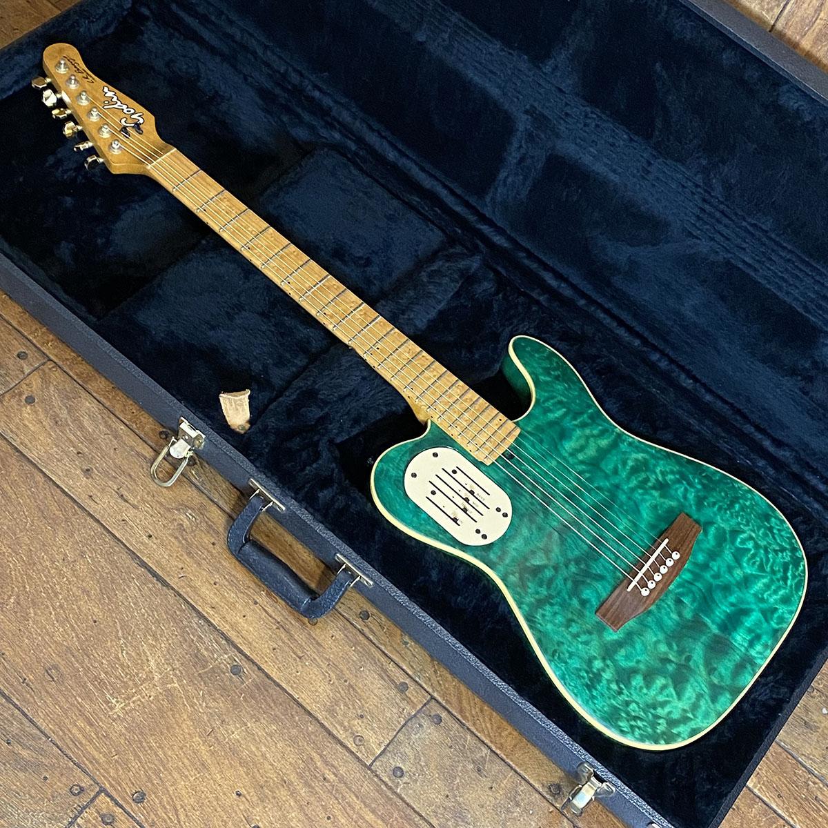 Acousticaster 6 Ltd Trans Green 1995 Godin エレクトリック