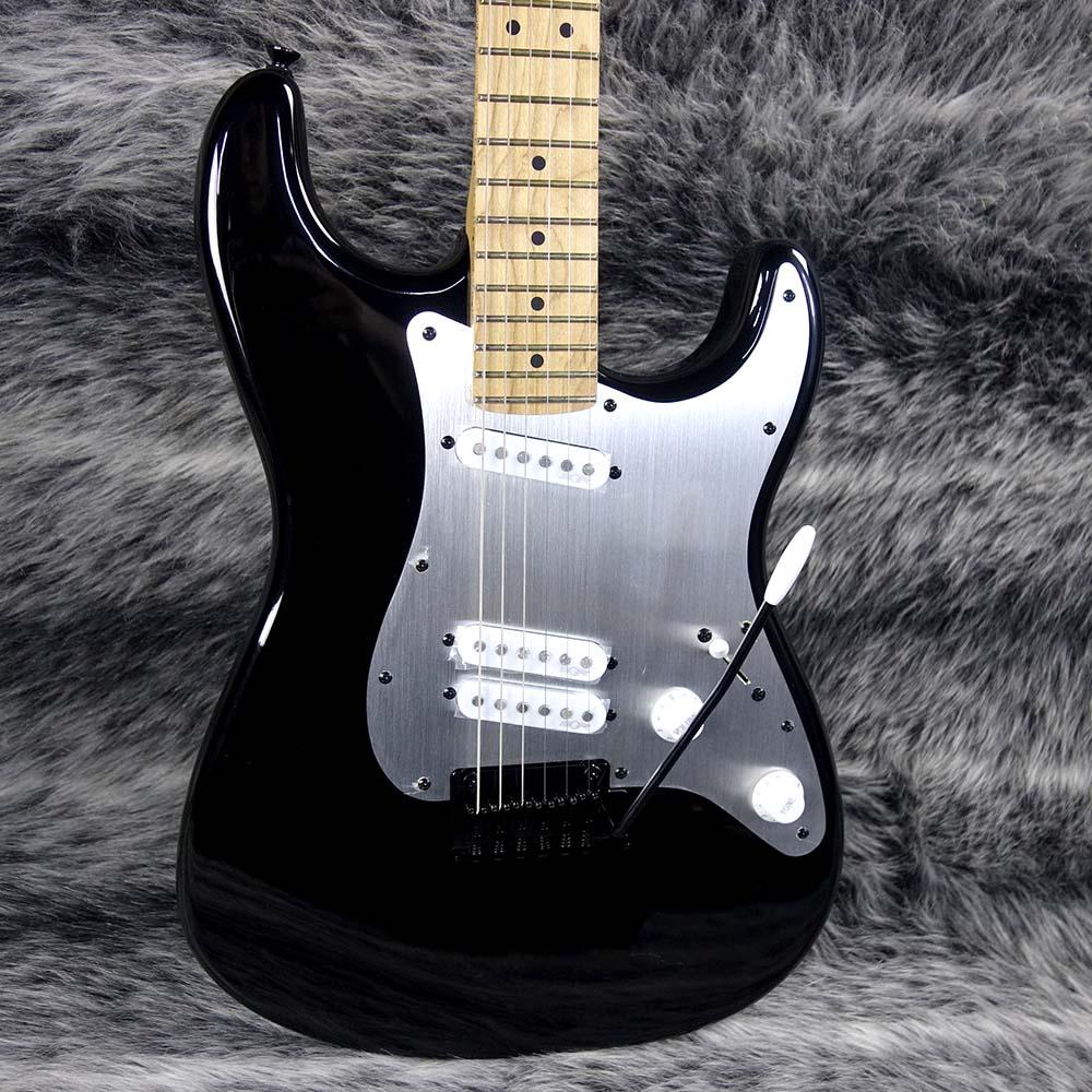 Contemporary Stratocaster Special Silver Anodized Pickguard Black