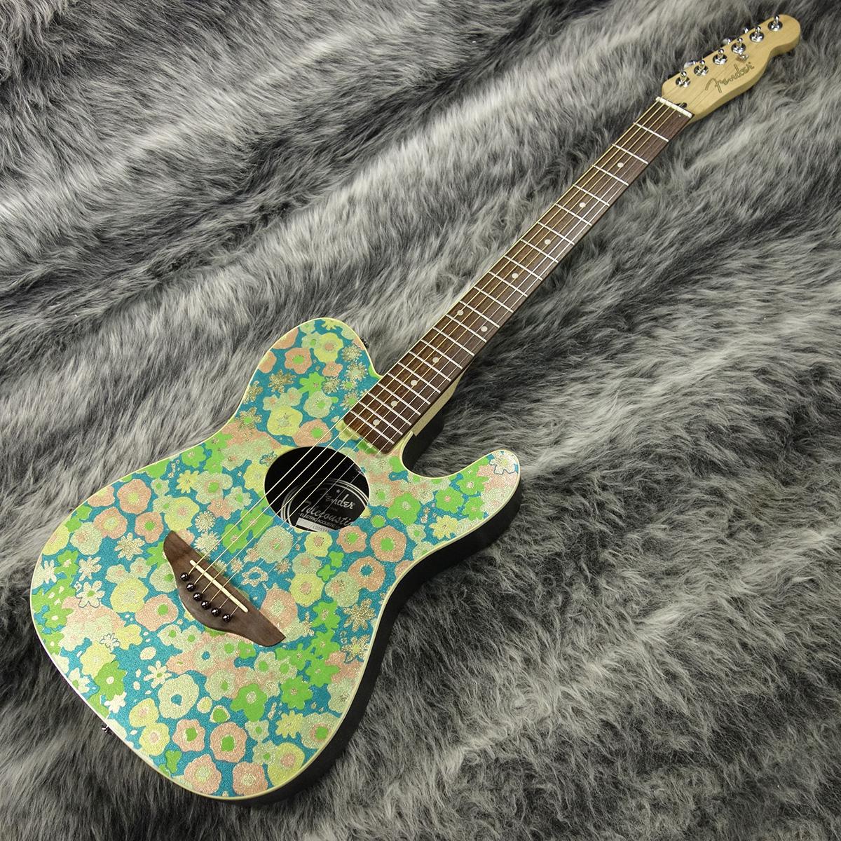 Telecoustic Blue Flower Fender エレクトリック・アコースティック
