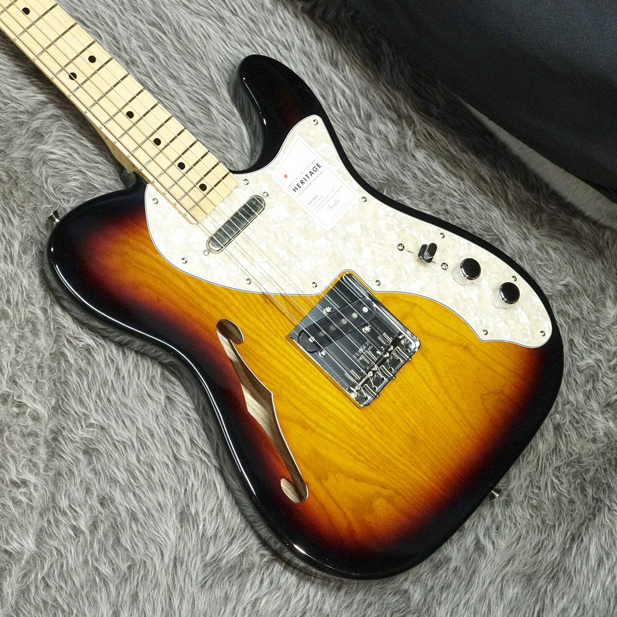 Fender Heritage 60s テレキャスター Thinline 美品 Made in Japan Heritage 60 Telecaster Thinline 3-Color Sunburst