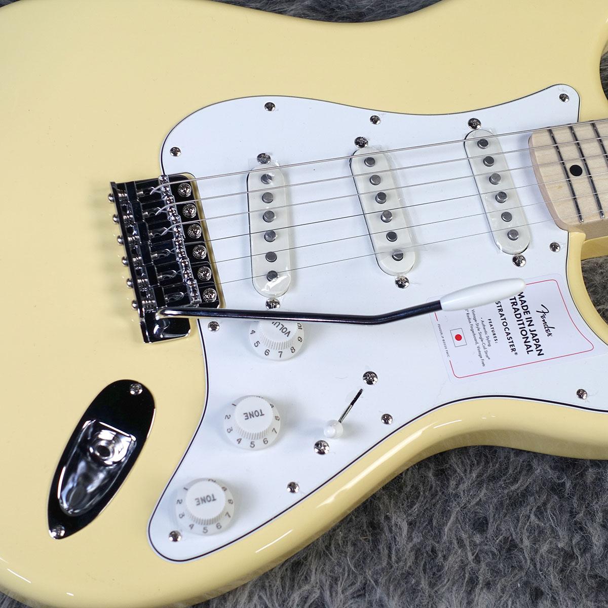 Made in Japan Traditional 70s Stratocaster Vintage White Fender