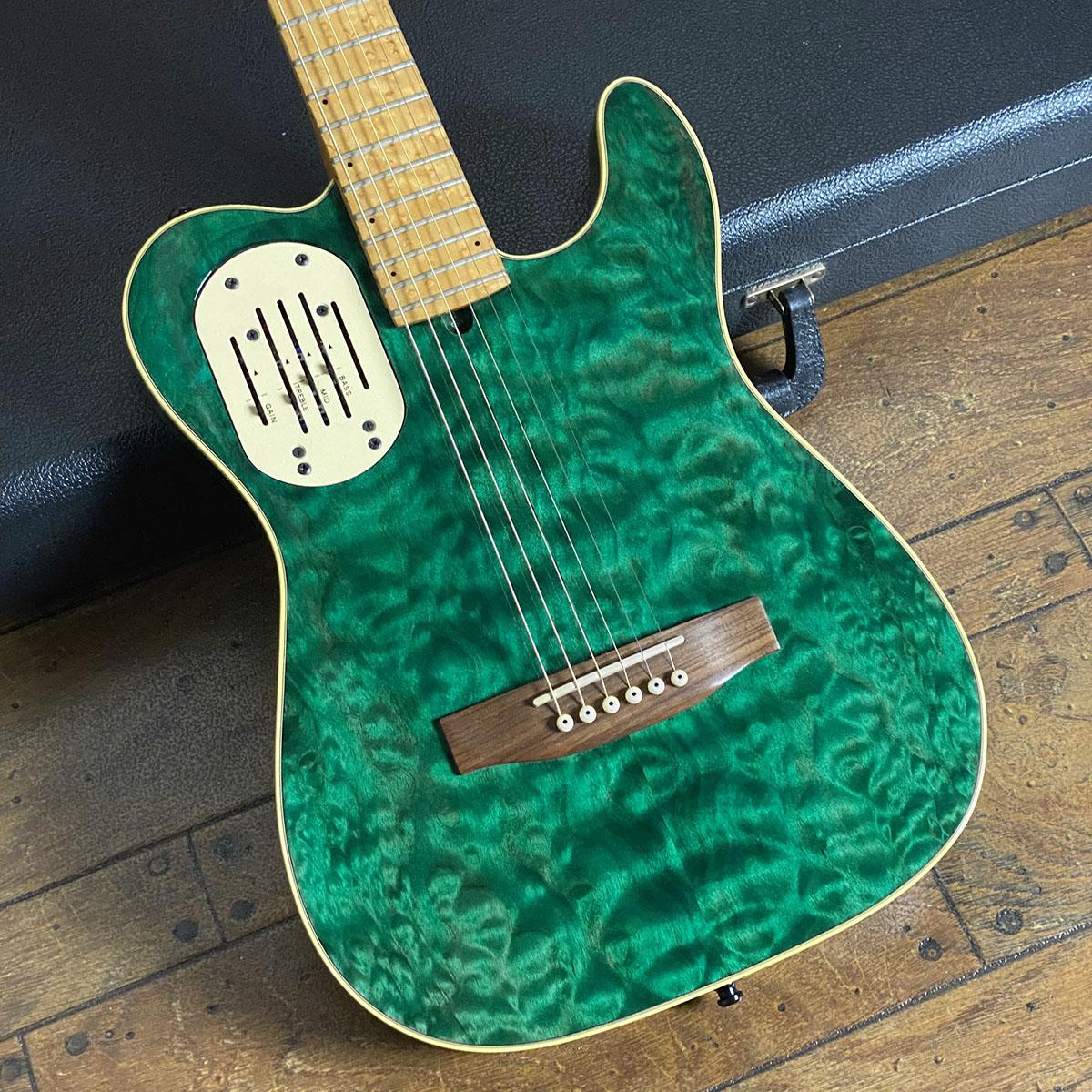 タ*ロ様 美品95年ヴィンテージオールドエレアコ ゴダンGodin12弦L.R. Acousticaster 6 Ltd Trans Green 1995 Godin エレクトリック