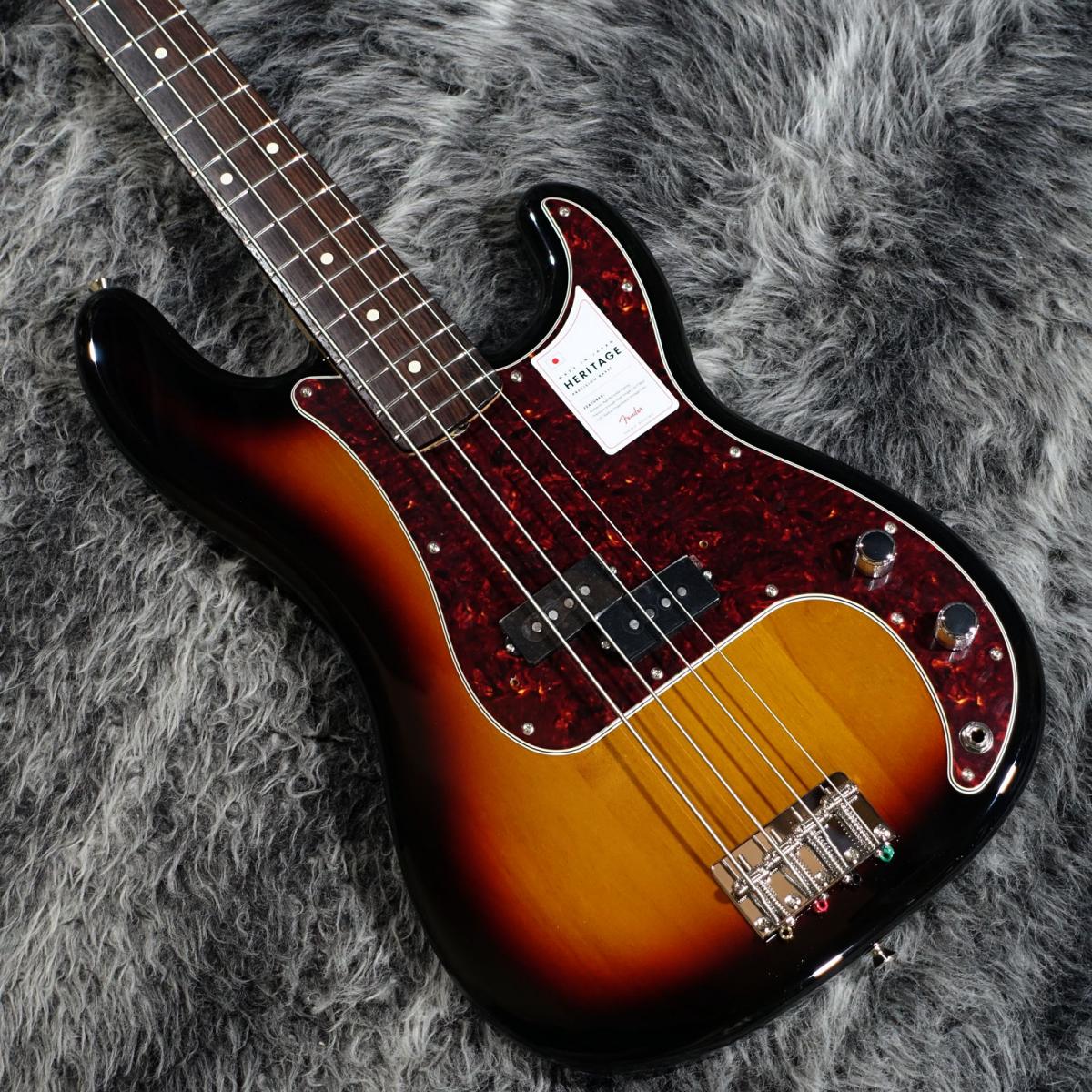 Made in Japan Heritage 60s Precision Bass 3-Color Sunburst Fender