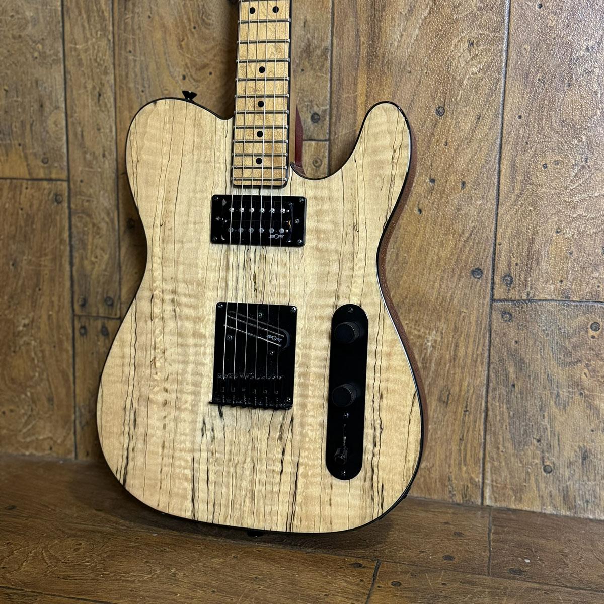 FSR Contemporary Exotic Telecaster RH Spalted Maple Top Roasted