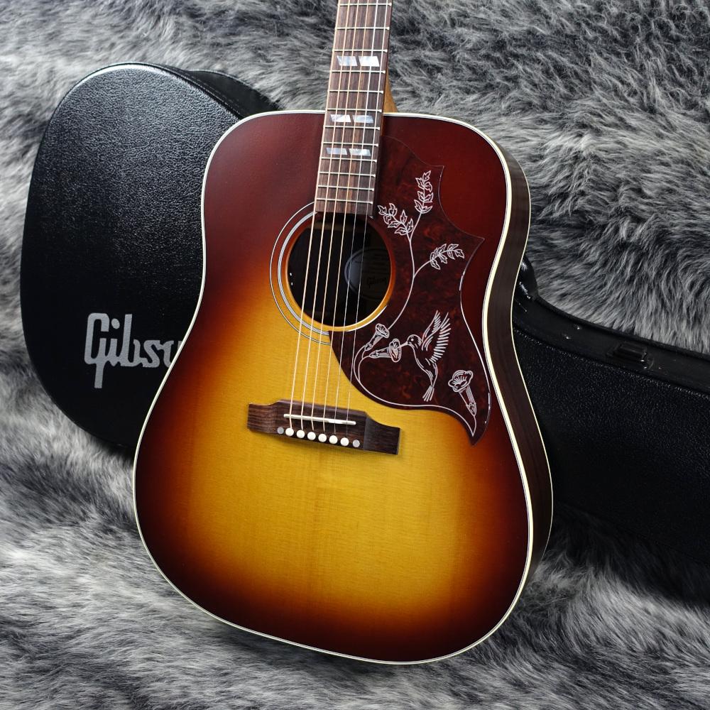 ローズウッド アコースティックギター Savarez弦付き Hummingbird Studio Rosewood Satin Rosewood Burst Gibson