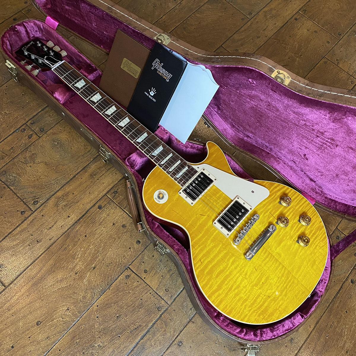 1958 Les Paul Standard Reissue Figured Lemon Burst Gloss Hand