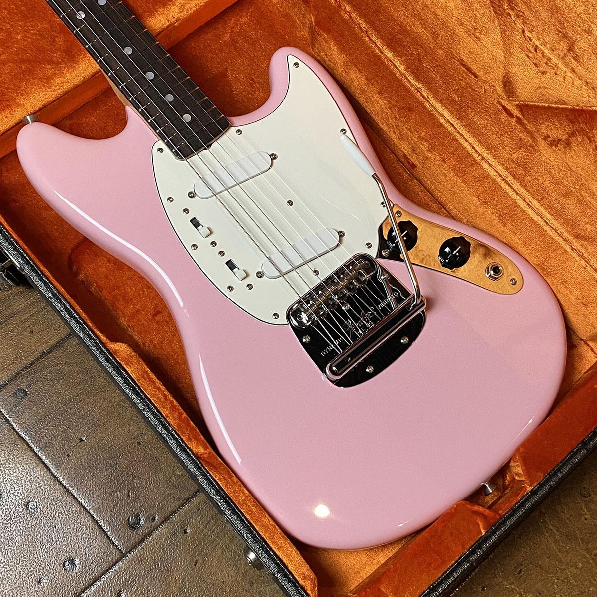 値下げFender ムスタング　サイクロン希少色シェルピンク？Charストラップ Char Signature Mustang ”Pink Loud” 撫子 Fender Custom Shop