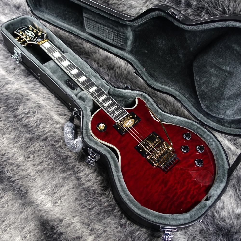 Alex Lifeson Les Paul Custom Axcess Quilt Ruby Epiphone