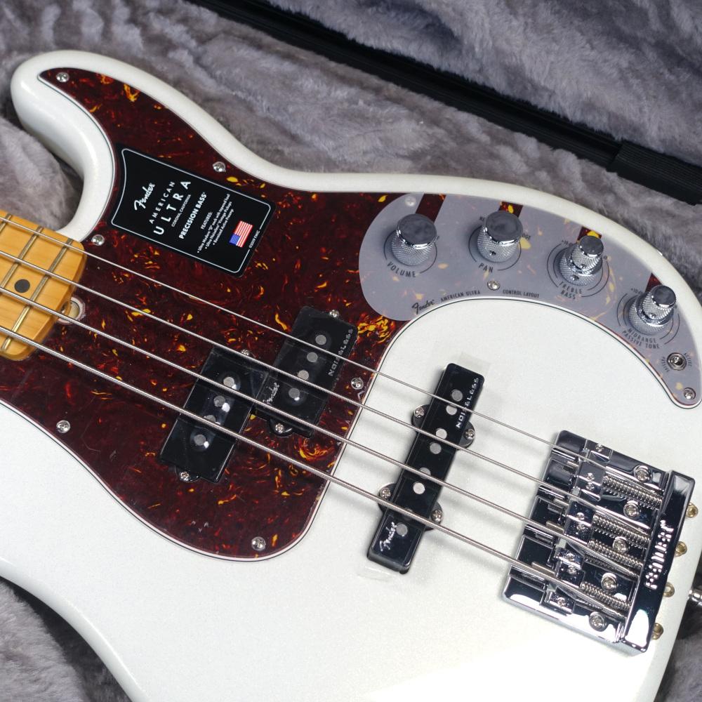 American Ultra Precision Bass Arctic Pearl【B級特価品】 Fender