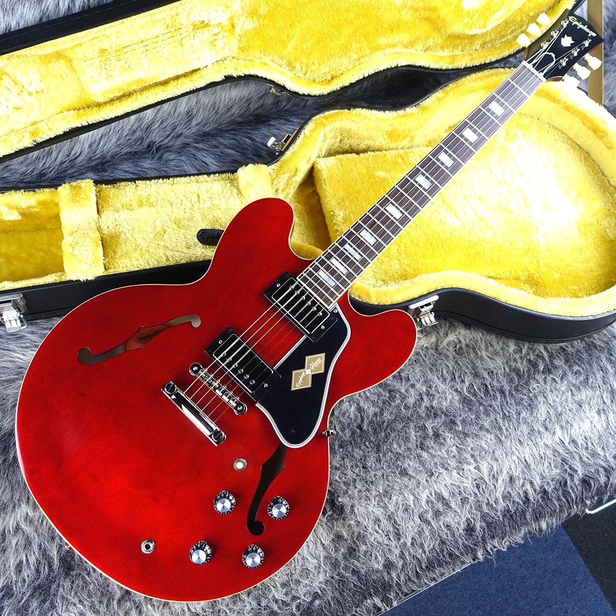 美品 Epiphone ES-335 PRO ブロックインレイ ハードケース付き 美品