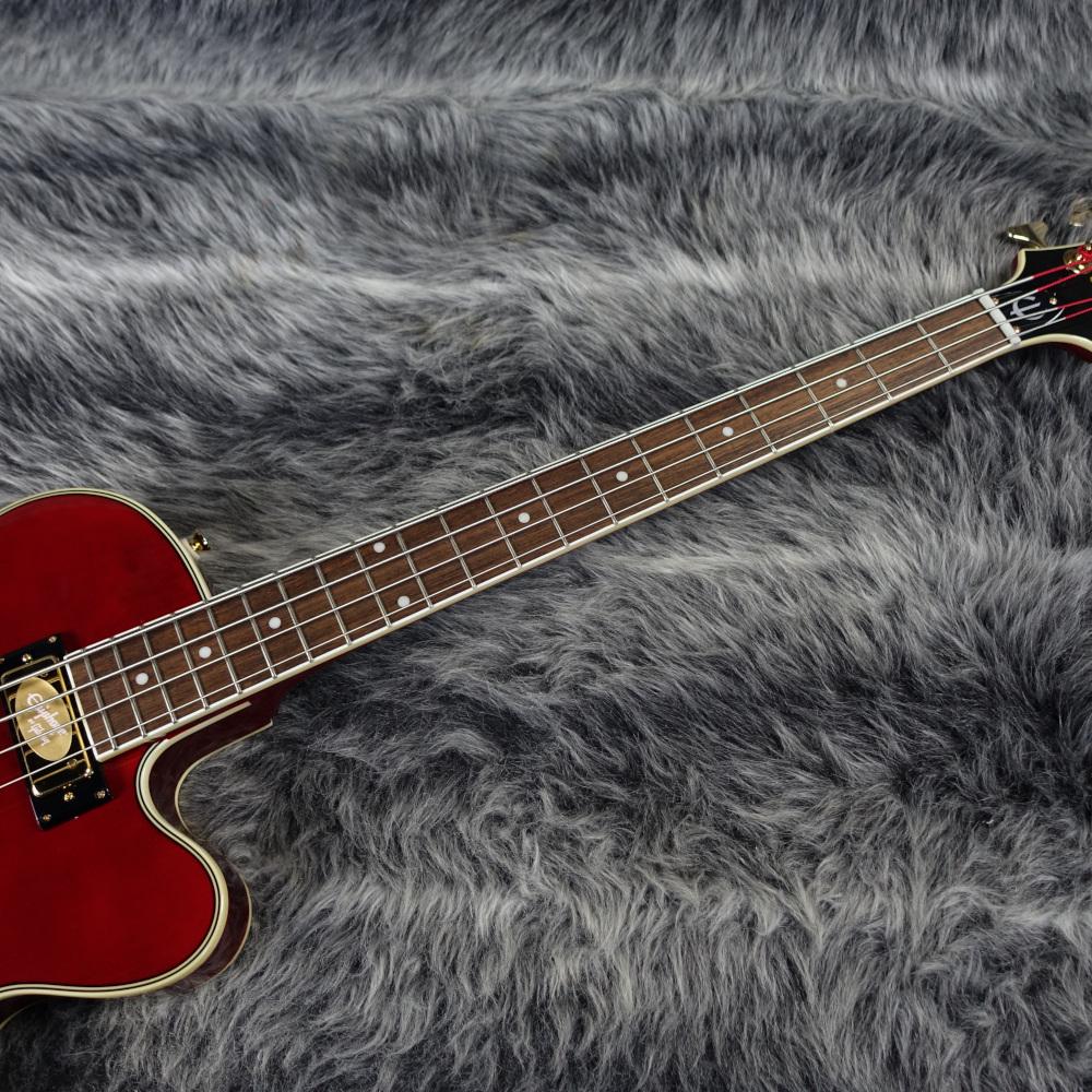 Allen Woody Rumblekat Bass Wine Red Epiphone エレクトリック