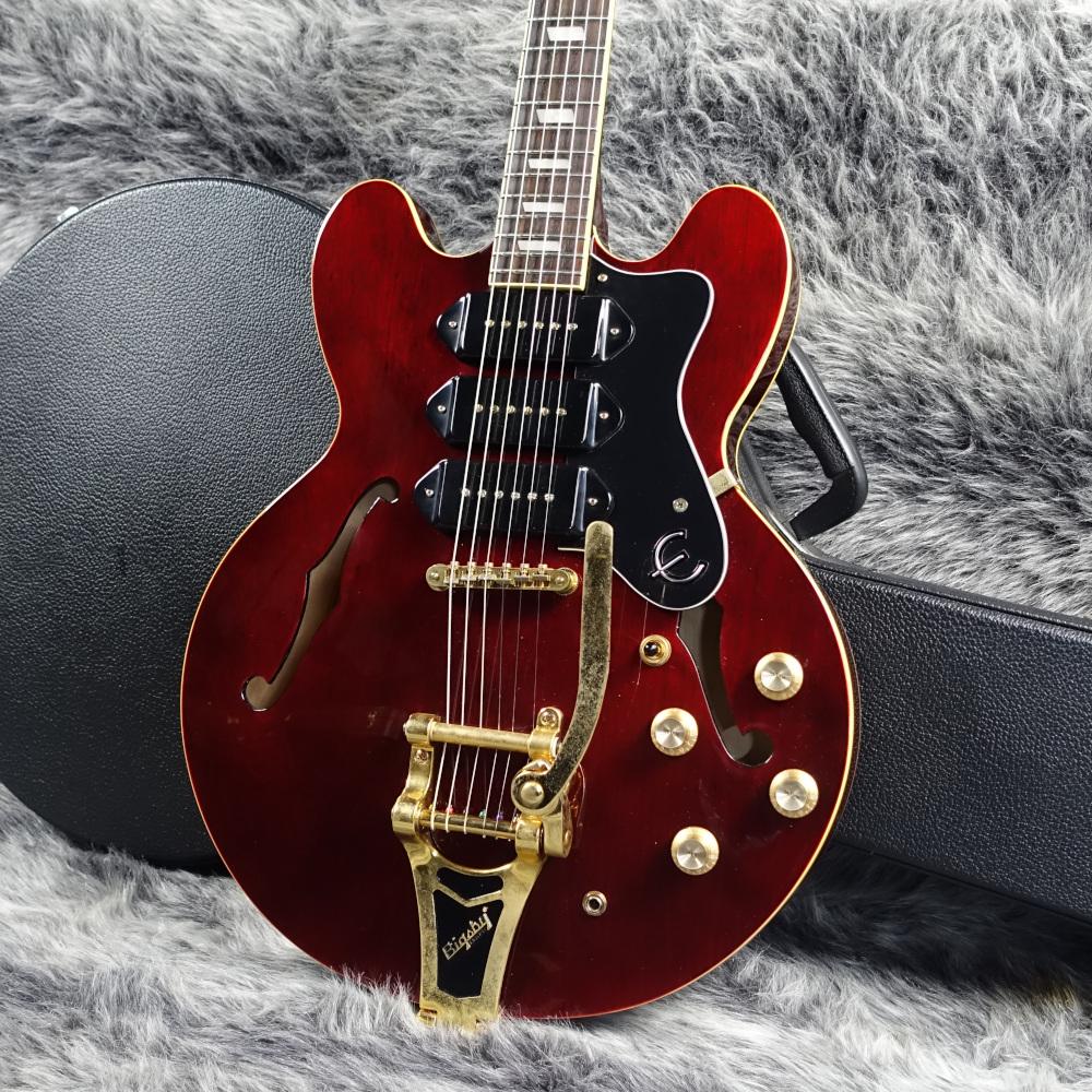 Epiphone Riviera p93 WR ギターケース付 Epiphone（エピフォン） 中古 RIVIERA P93 WR リヴィエラ ワインレッド