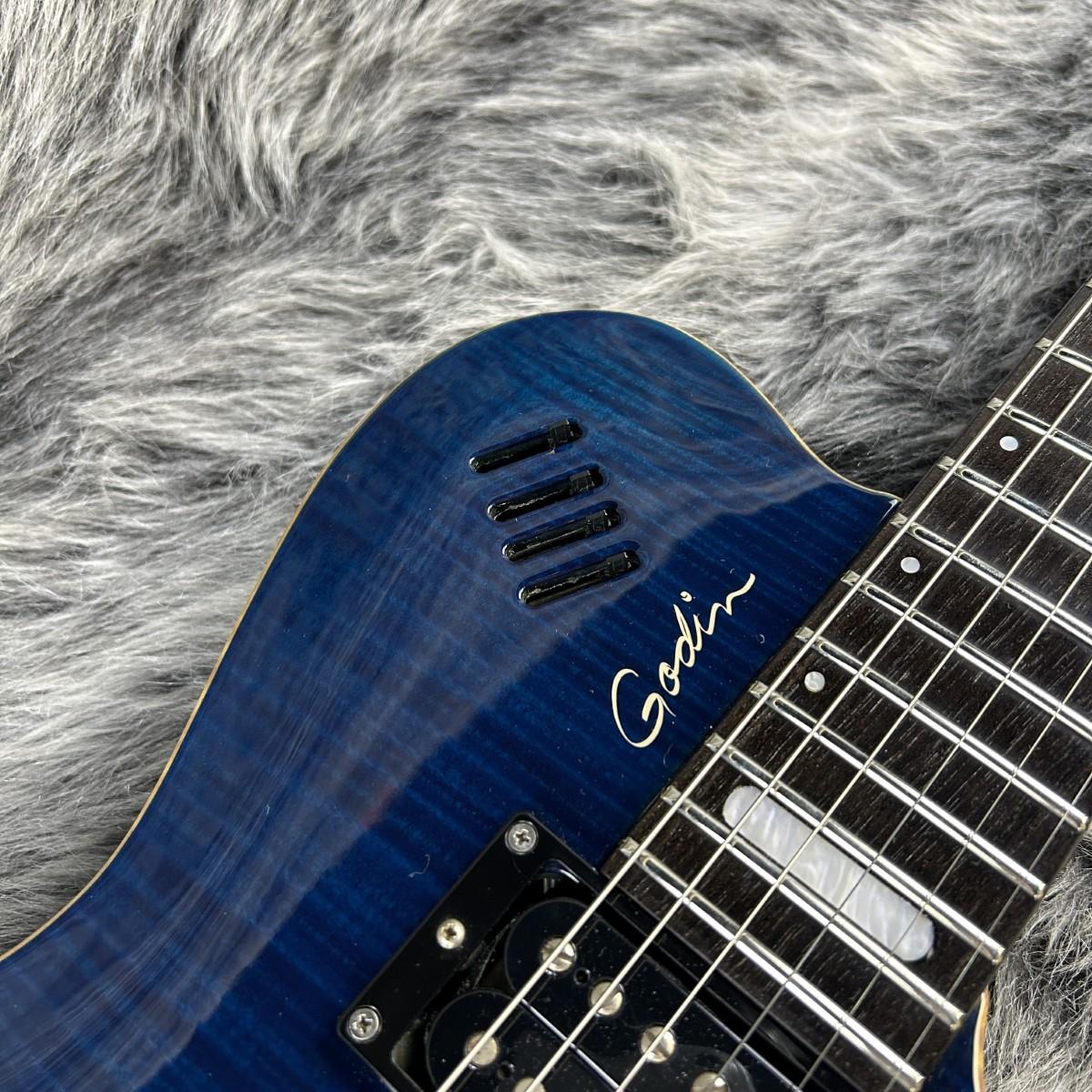 LGXT Trans Blue Flame Godin エレクトリックギター その他のボディー