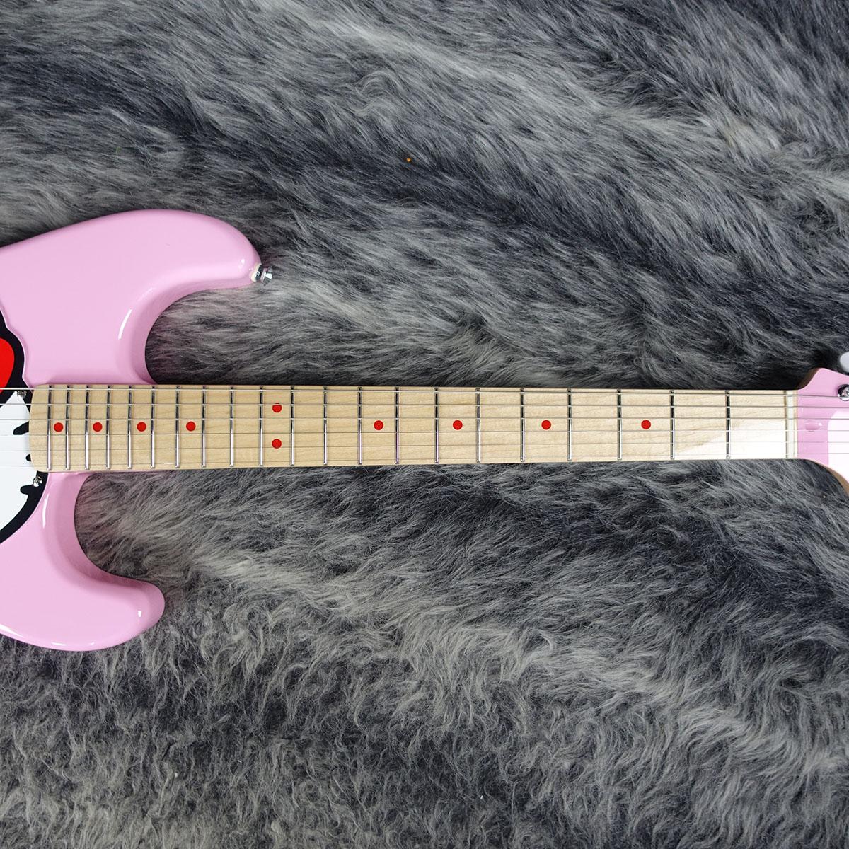 Fender ｽｸﾜｱｲｱｰ サンリオコラボエレキギター ストラトキャスター Squier by Fender 【ハローキティコラボ】Limited Edition Hello Kitty
