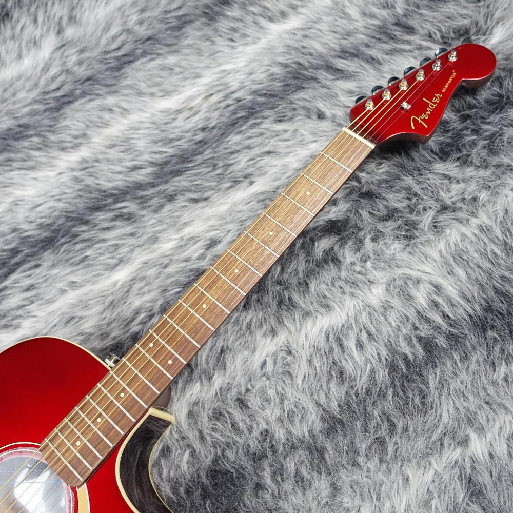 Fender Newporter レッド アコースティックギター Newporter Player Candy Apple Red Fender エレクトリック