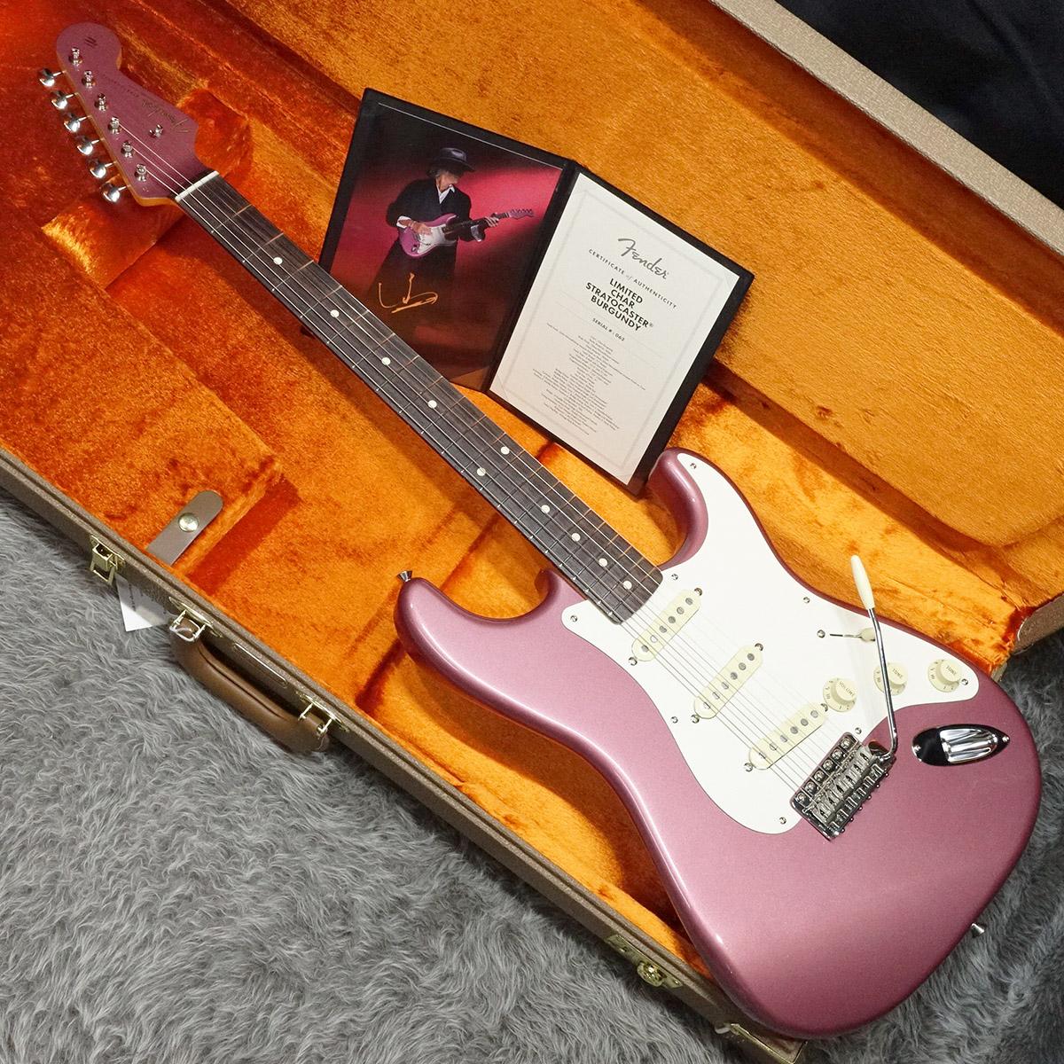 Limited Char Stratocaster RW Char Burgundy Fender エレクトリック