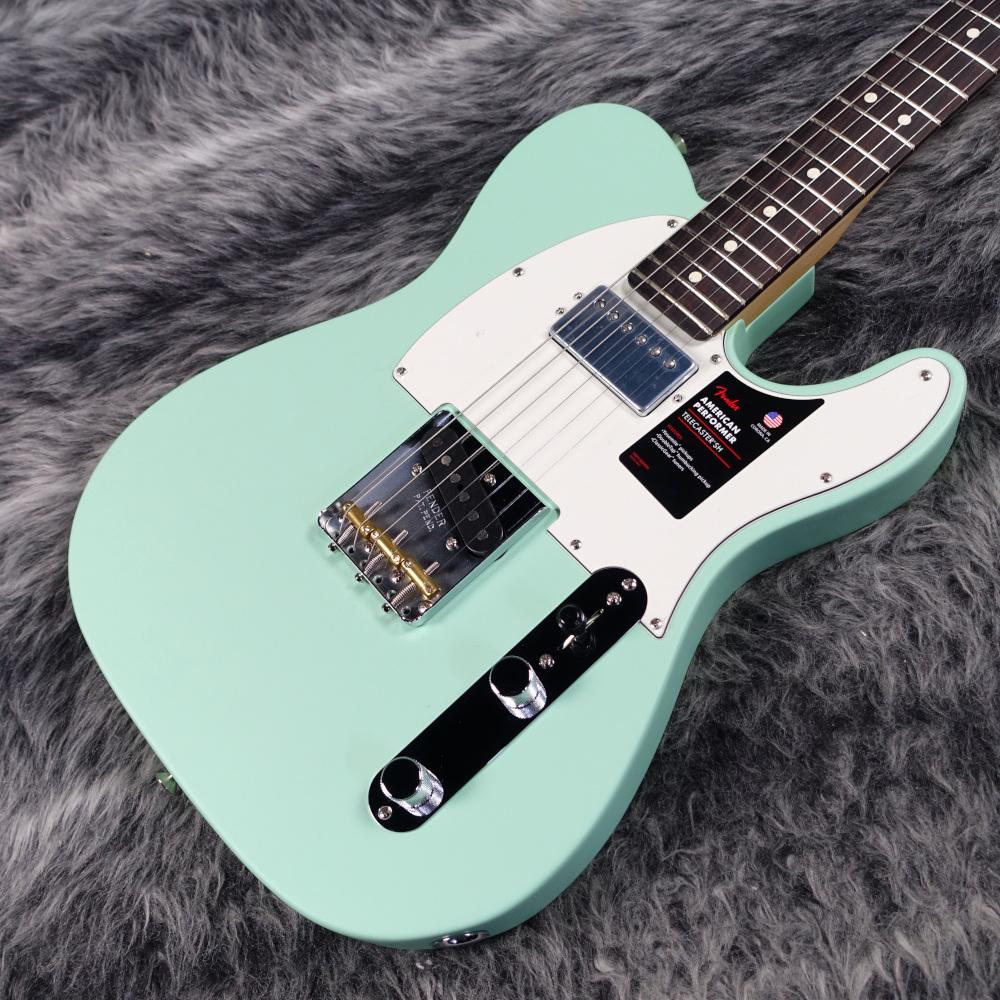 American Performer Telecaster HUM Satin Surf Green Fender