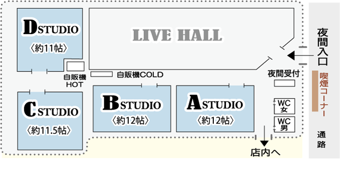 刈谷店スタジオ見取り図