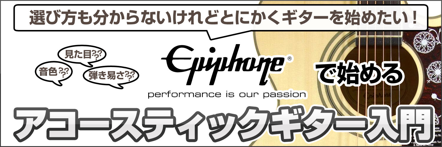 Epiphone Acoustic Guitar エピフォン アコースティックギター 平野楽器 ロッキン