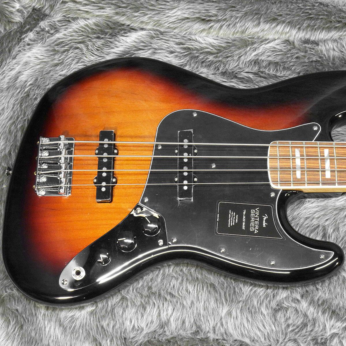 Fender Mexico Vintera 70s Jazz Bass PF 3-Color Sunburst