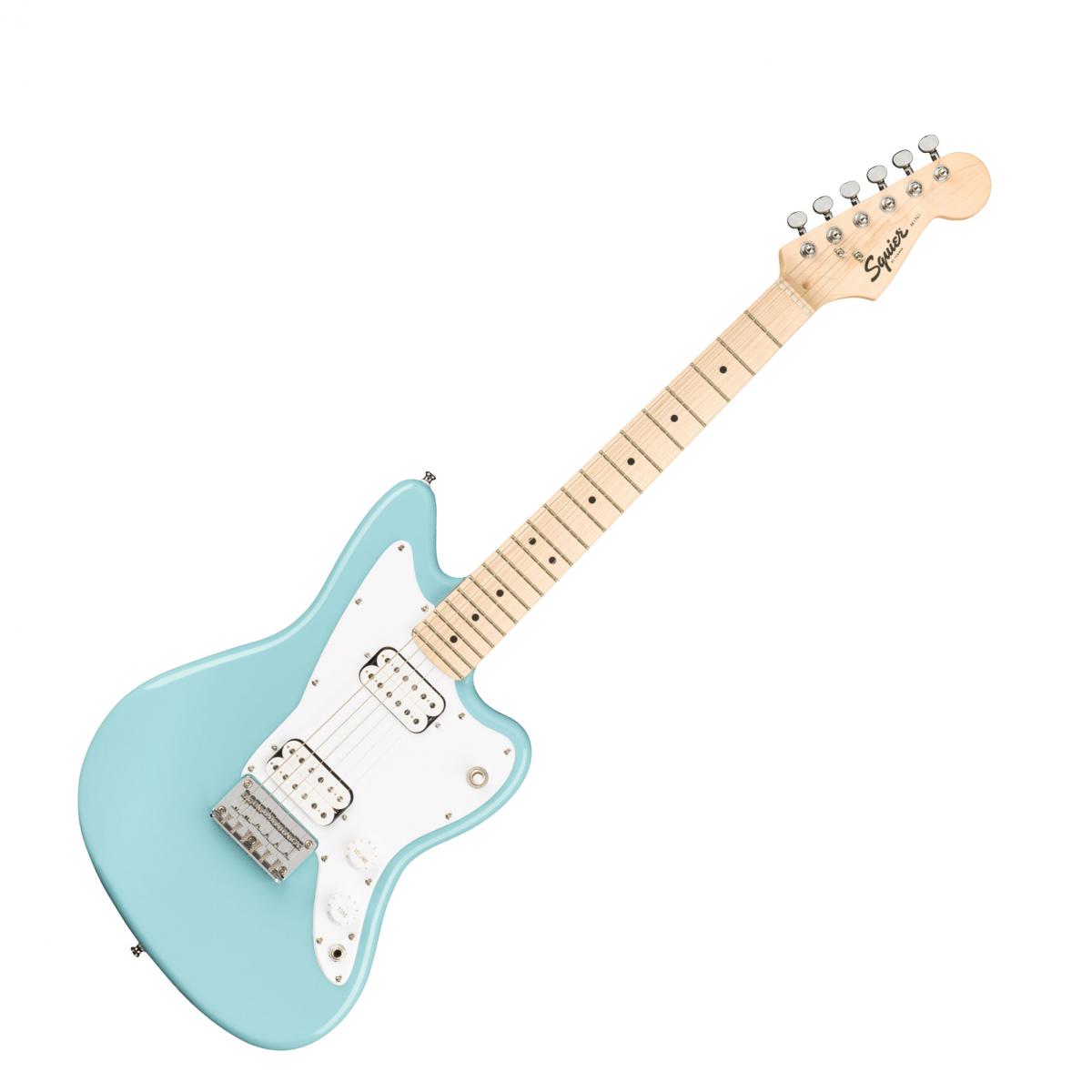 Squier エレキギター Mini JazzmasterR HH, Maple Fingerboard, Surf