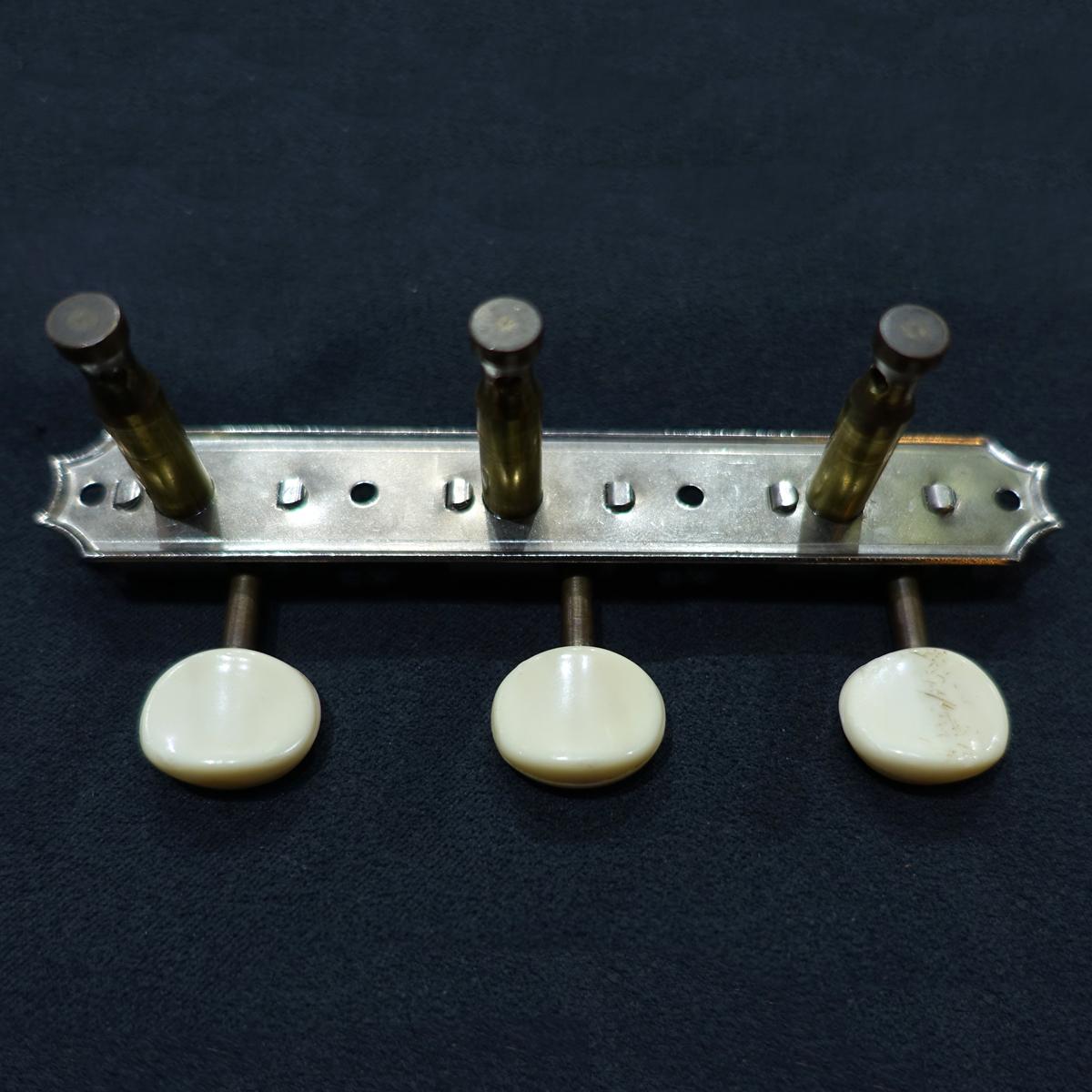 クルーソン 1コブ シングルライン エイジド KLUSON　ペグ　3連 Kluson 3 per side/PB/Gold クルーソン ギターペグ 1コブ 1列刻印 3対3