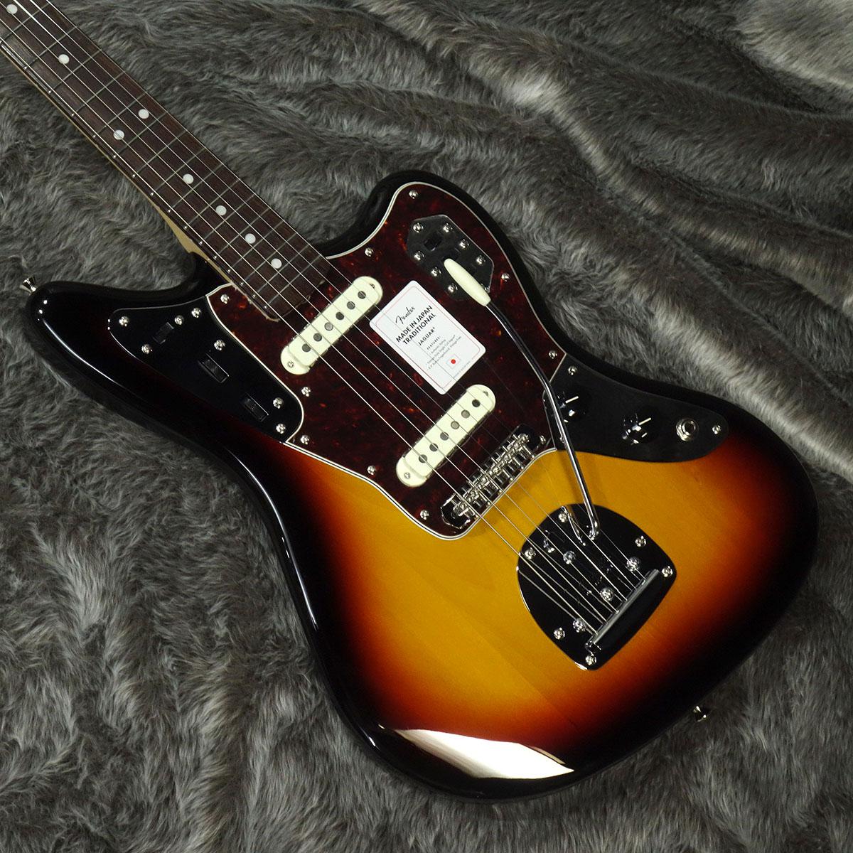 New Fender Japan Made In Traditional 60S Jaguar Rw 3 Color Sunburst