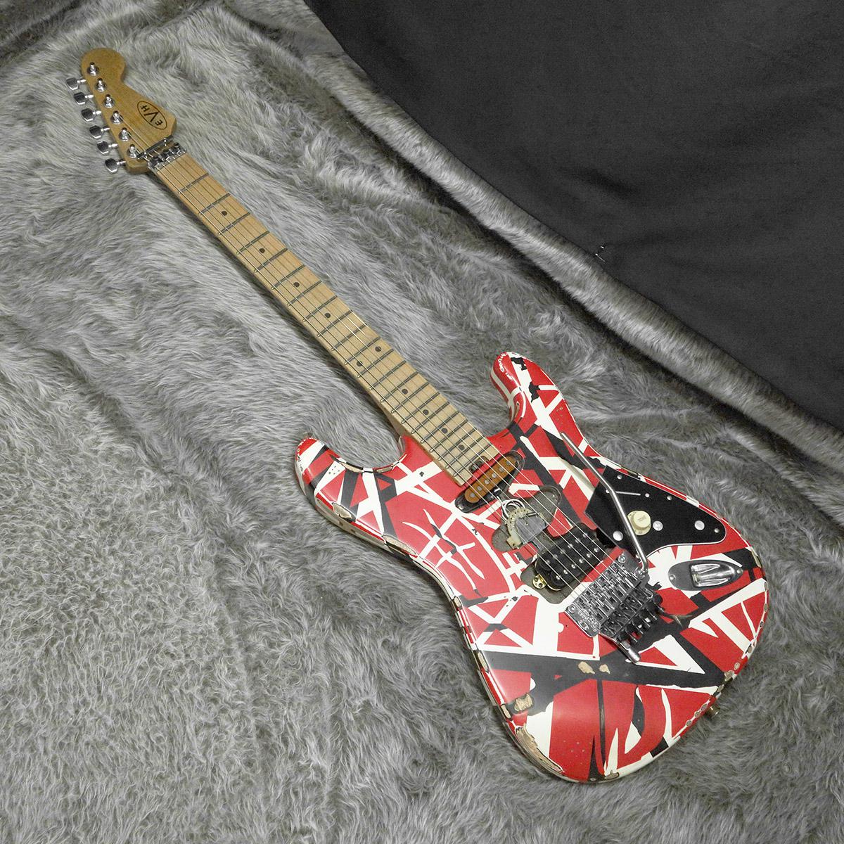 EVH Striped Series Frankenstein Frankie MN Red with Black