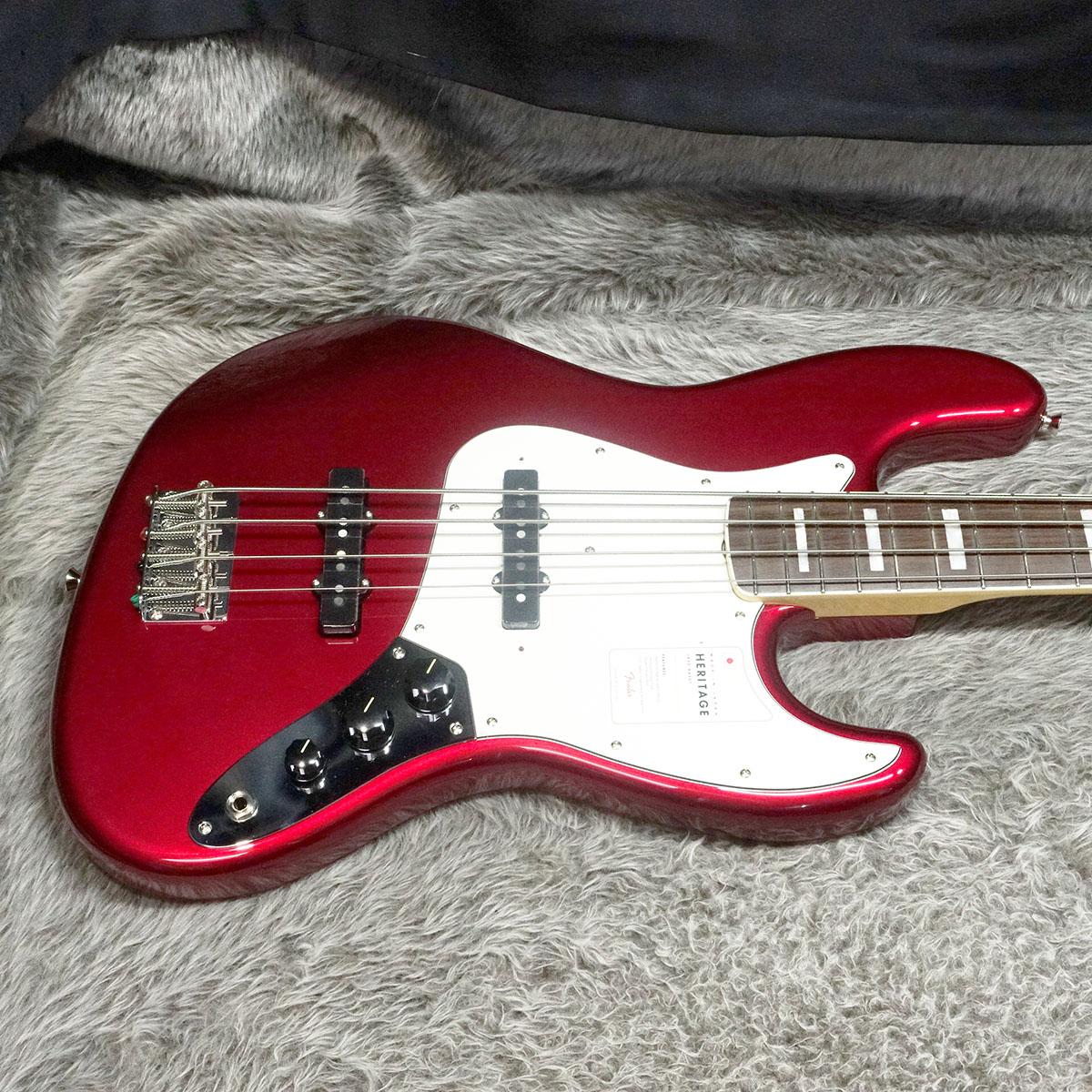 Fender 2023 Collection Heritage Late 60s Jazz Bass Candy Apple Red