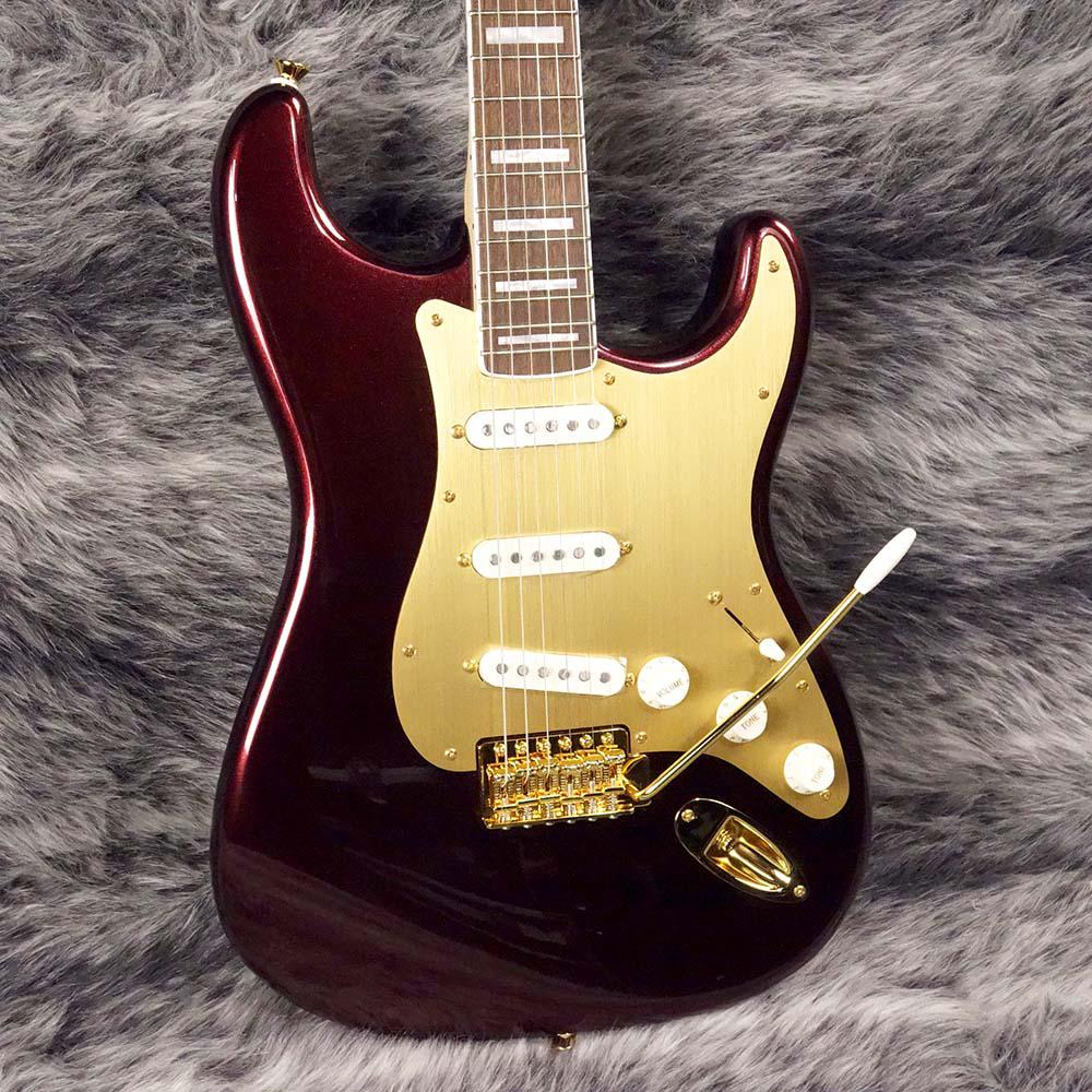 Squier 40th Anniversary Stratocaster Gold Edition Ruby Red
